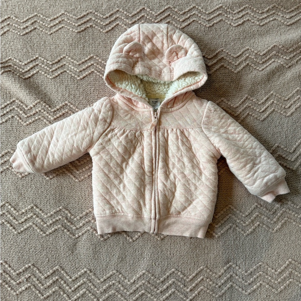 Carter's Pink Sherpa-Lined Baby Hoodie